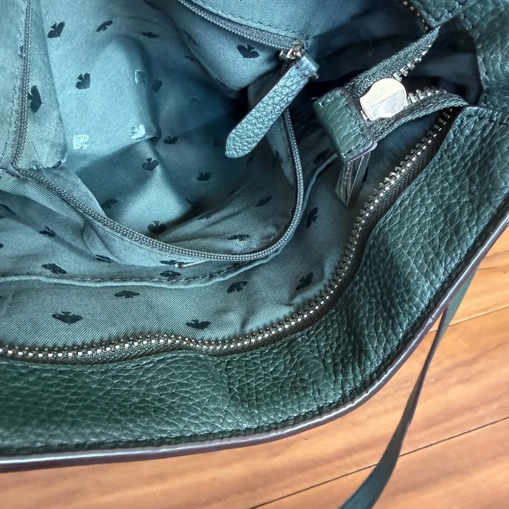 Kate Spade Forest Green Crossbody Minimal Chic Capsule Wardrobe Everyday Luxury - Picture 8 of 12